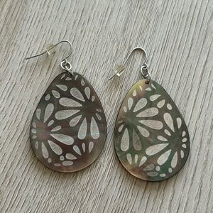 Premier Designs Teardrop Shell Earrings